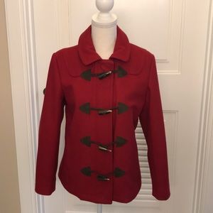 Red Gap Wool Coat
